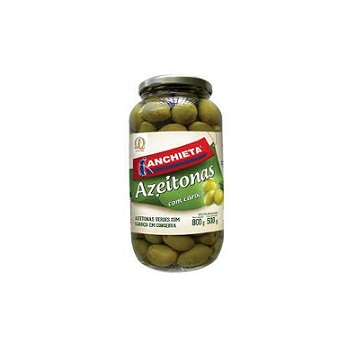 Azeitonas verdes c/ caroço Anchieta 500g