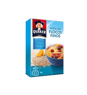 Aveia em Flocos Finos Quaker Integral 165g