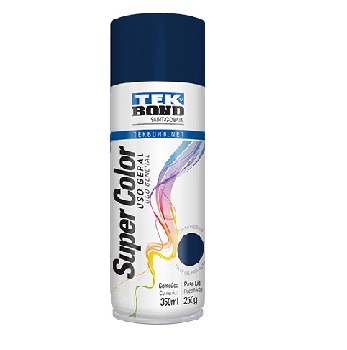 Tinta Spray Super Color Tek Bond Uso Geral Azul Escuro 350ml