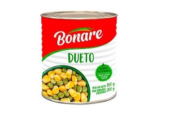 Dueto Milho e Ervilha Bonare 200g