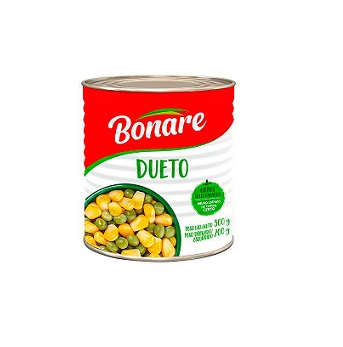 Dueto Milho e Ervilha Bonare 200g