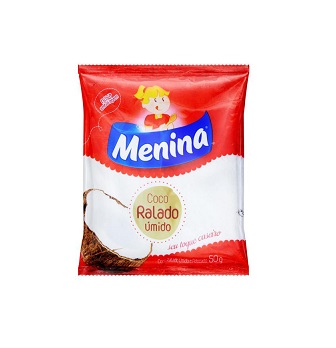 Coco Ralado Úmido e Adoçado Menina 50g