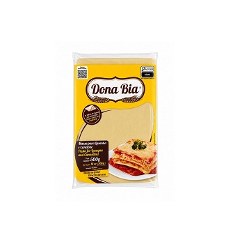 Massa Fria p/ Lasanha Dona Bia 500g
