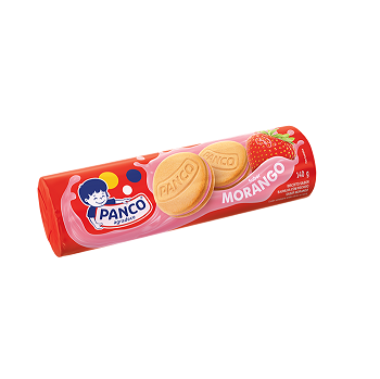 Biscoito Recheado de Morango Panco 140g