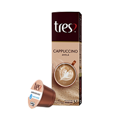 Cápsula Cappuccino Avelã Tres Corações 10und