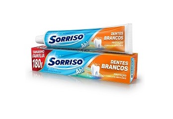 Creme Dental Sorriso dentes Brancos 180g