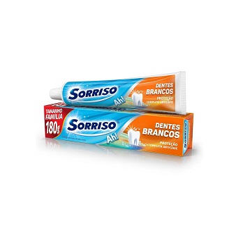 Creme Dental Sorriso dentes Brancos 180g