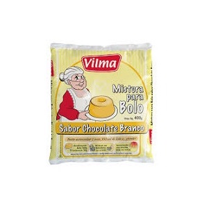 Mistura para Bolo Vilma Sabor Chocolate Branco 400g