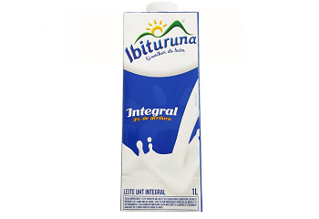 Leite Longa Vida Ibituruna c/ tampinha Integral 1L