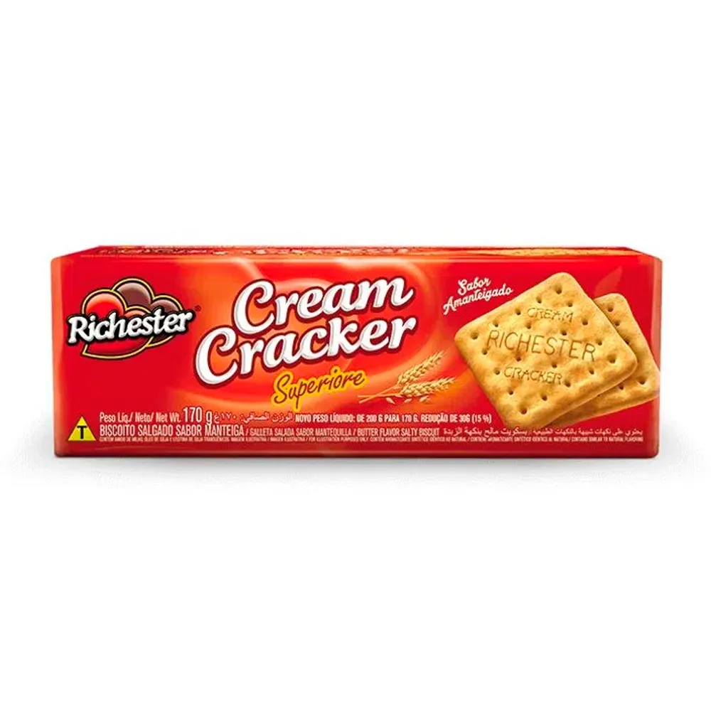 Biscoito Cream Cracker – Richester 170g