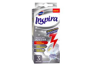 Pastilha Adesiva Inspira Limpeza Ativa Power 4und