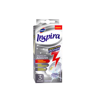 Pastilha Adesiva Inspira Limpeza Ativa Power 4und