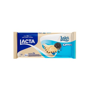 Barra de Chocolate Lacta Laka com Biscoito Oreo 90g
