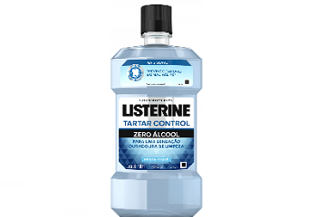 Antisséptico Listerine Tartar Control Zero Álcool Menta Suave 250ml