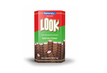 Biscoito Wafer Sabor Napolitano Look 55g