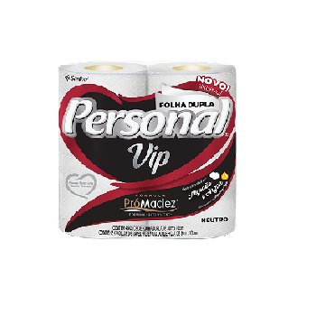 Papel Higiênico Personal Vip Folha Dupla 4X30cm