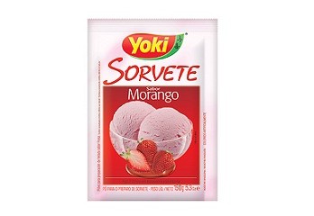 Pó para Sorvete Yoki Morango 150g