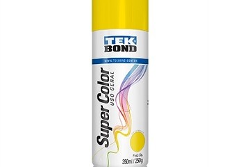 Tinta Super Color Tek Bond Uso Geral Amarelo 350ml