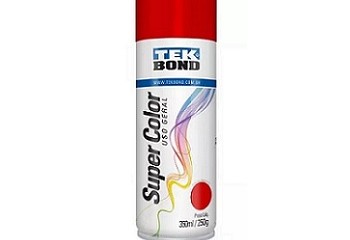 Tinta Spray Super Color Tek Bond Uso Geral Vermelha 350ml