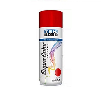 Tinta Spray Super Color Tek Bond Uso Geral Vermelha 350ml