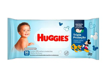 Toalhas Umedecidas Tripla Proteção Huggies 88 toalhas