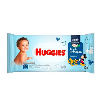 Toalhas Umedecidas Tripla Proteção Huggies 88 toalhas