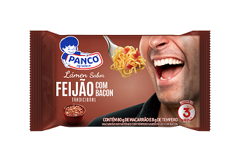 Macarrão Instantâneo Sabor Feijão com Bacon Panco 80g